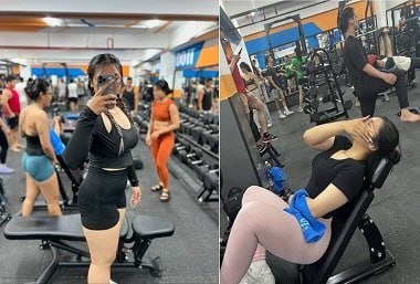 Chịch nhau với em gymmer mông to