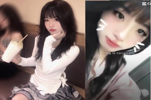Trà My thích thú chơi some với bím sung sướng